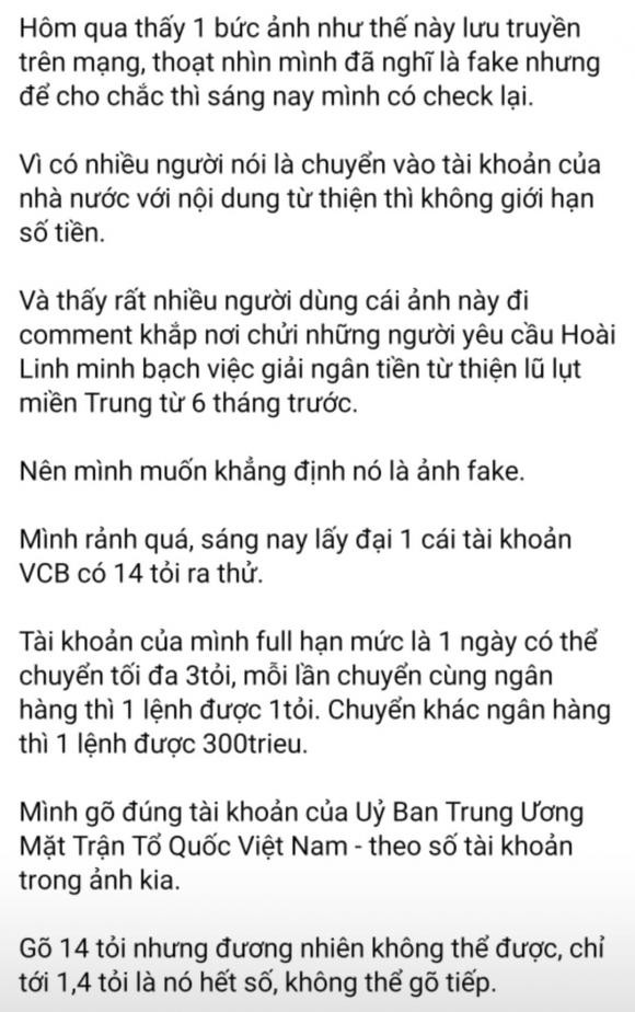 Nghi van hinh anh chuyen khoan 14 ty cua Hoai Linh la gia?-Hinh-3