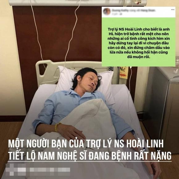 Hoai Linh bi benh nang tro lai sau lum xum tien tu thien?