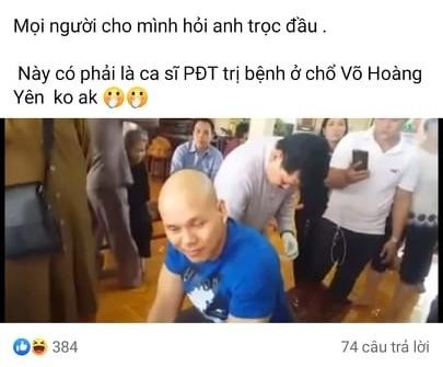 Su that buc anh Phan Dinh Tung duoc Vo Hoang Yen chua benh