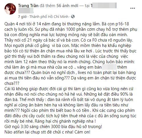 Trang Tran “lam gi cang” sau ban tin VTV len an livestream vo van hoa-Hinh-2