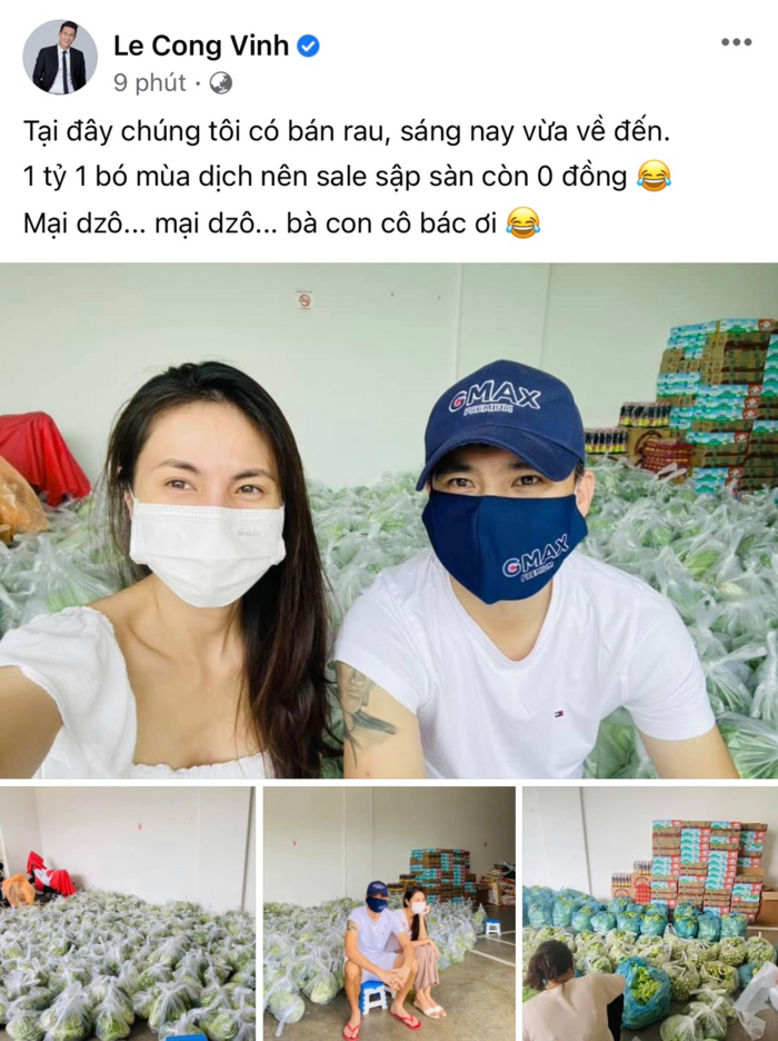 Cong Vinh - Thuy Tien ban rau 1 ty 1 bo, mua dich giam gia 