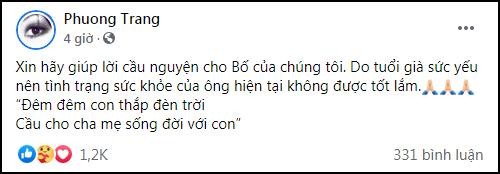 Sao Viet cau nguyen cho suc khoe cua bo nghe si Hoai Linh