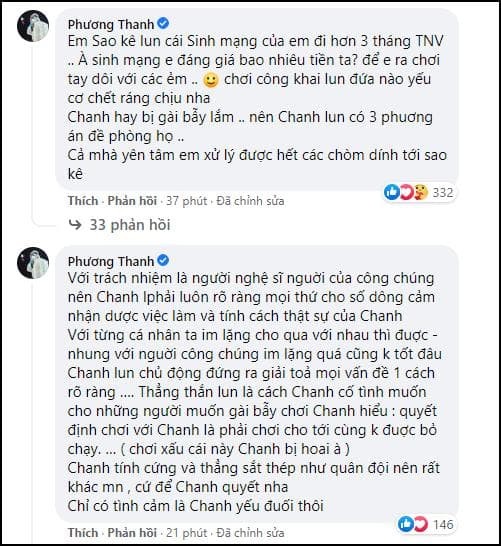 Phuong Thanh tuyen bo: 