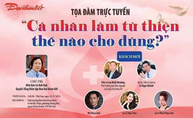 Thuy Tien “huy keo” phut chot du toa dam tu thien giua on ao