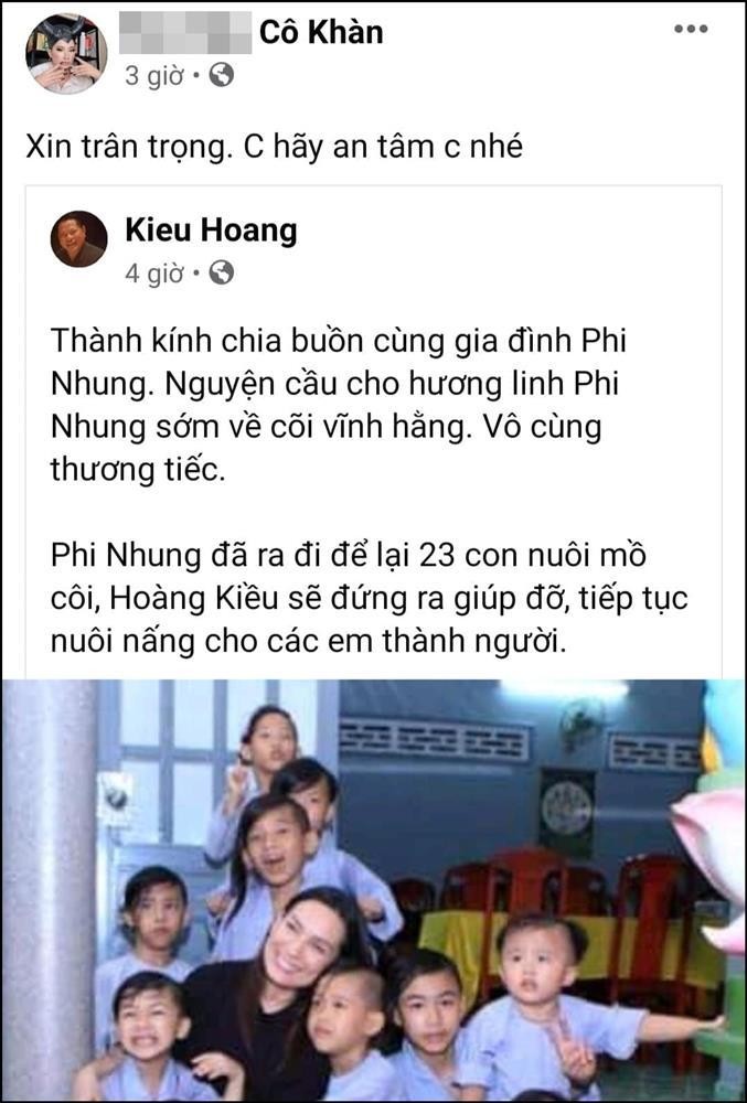 Hoang Kieu nhan nuoi 23 con Phi Nhung, Trang Tran noi 