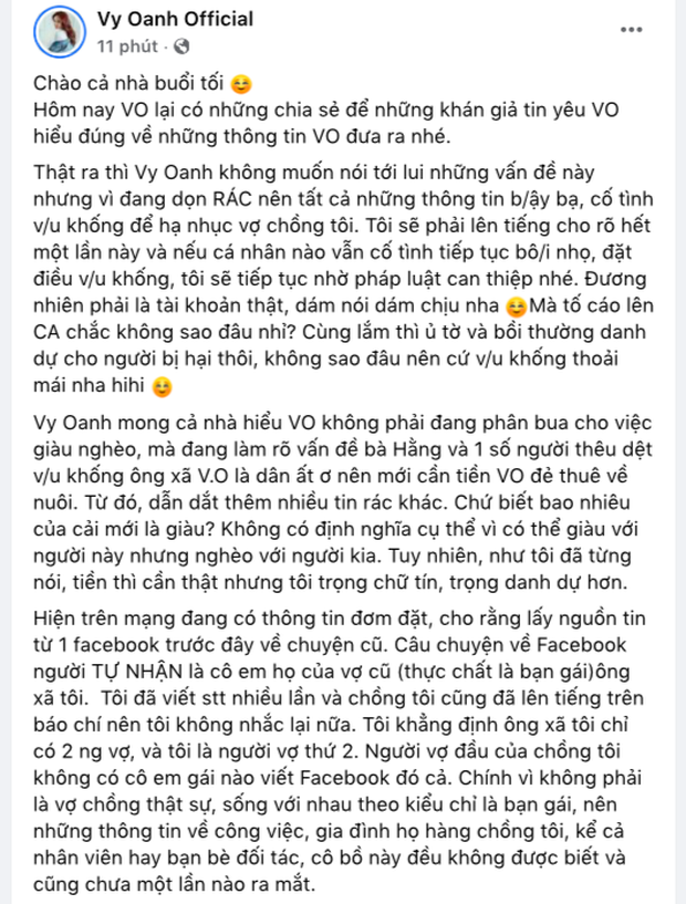 Vy Oanh chung minh do giau cua chong bang hop dong 180 ty