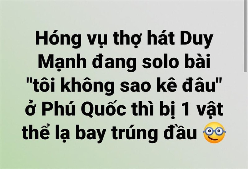 Thuc hu Duy Manh bi phang ghe khi hat 