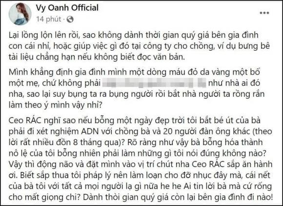 Bi yeu cau thu ADN cac con voi 3 nguoi, Vy Oanh dap soc-Hinh-2