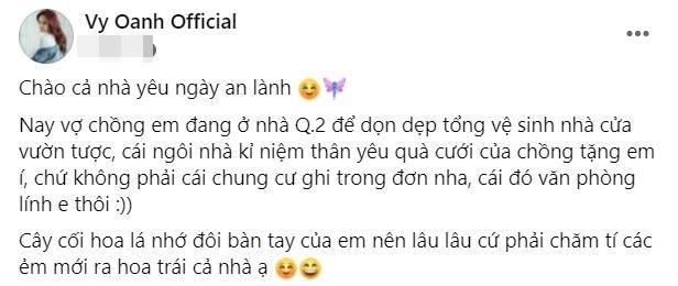Dong thai cua Vy Oanh trong ngay nu dai gia thong bao den nha-Hinh-2