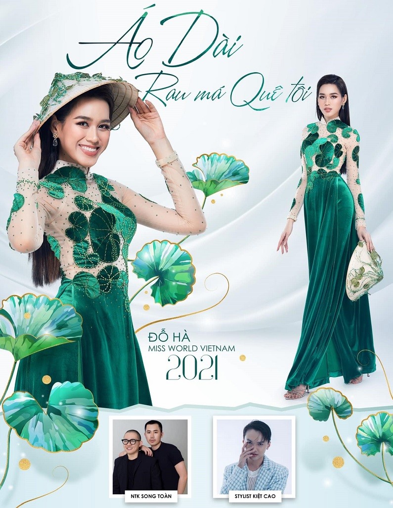 Do Thi Ha gay sot voi “ao dai rau ma” o Miss World 2021-Hinh-4