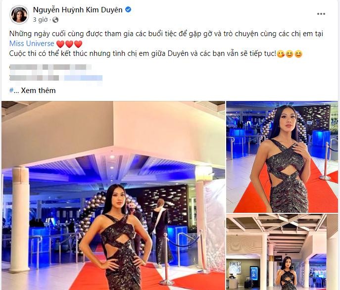 Xa vai Miss Universe, Kim Duyen mac goi cam “chat dep” hoi chi em