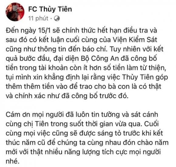 FC Thuy Tien len tieng khi Bo cong an cong bo ket qua dieu tra-Hinh-3