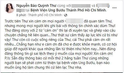 Quynh Thu lam ro tin don 