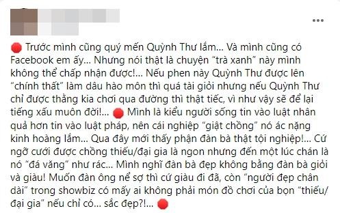 Quynh Thu am chi Diep Lam Anh co loi, chong chua muon to?