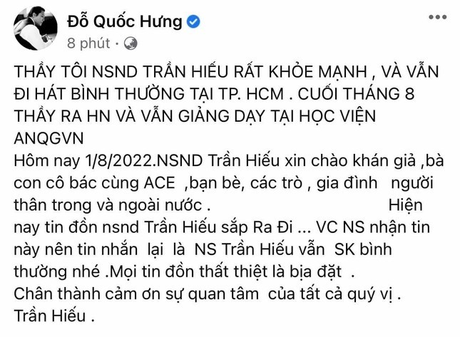 Vo NSND Tran Hieu bac tin chong om 