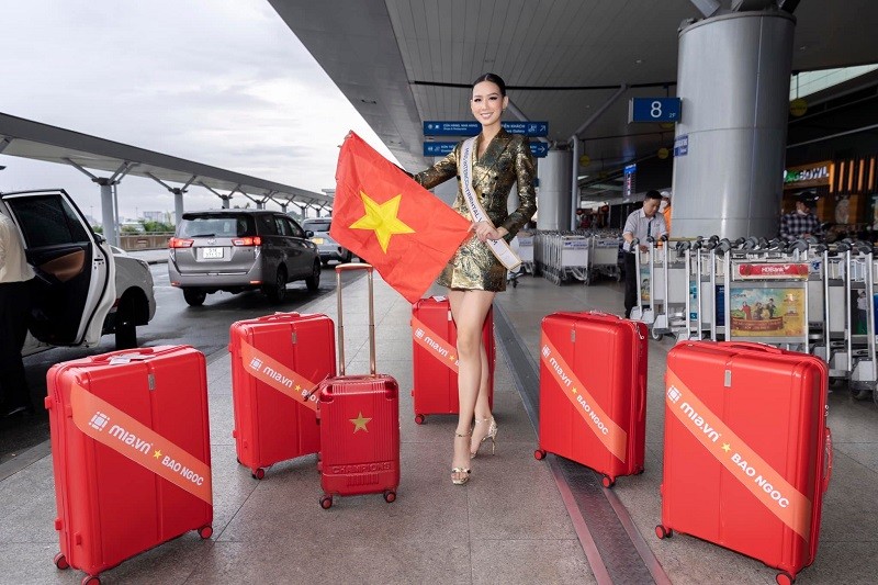 Bao Ngoc mang 125kg hanh ly len duong thi Miss Intercontinental 2022-Hinh-2