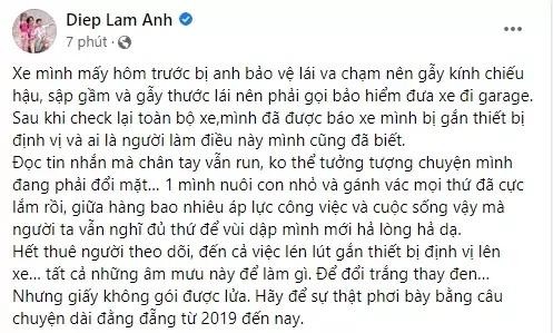 Diep Lam Anh nhap vien sau thong tin 