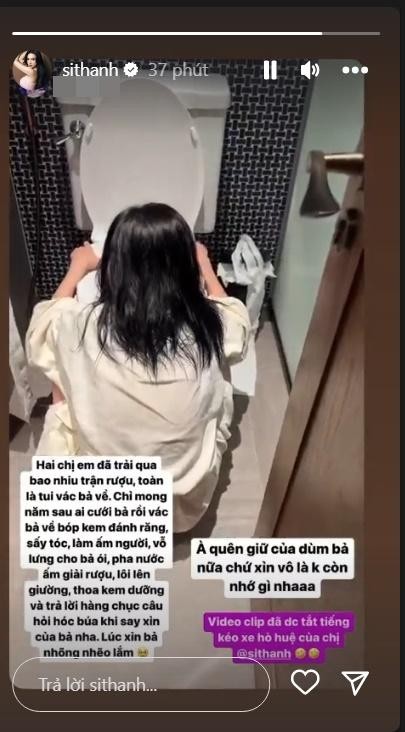 Si Thanh om toilet, Ngoc Trinh vang tuc khi say xin-Hinh-3