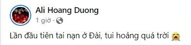 Ali Hoang Duong gap tai nan giao thong o Dai Loan