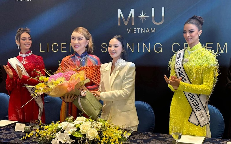 MC Quynh Nga lam Giam doc quoc gia Miss Universe tai Viet Nam
