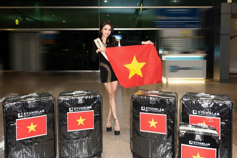 Thien An, Thanh Thuy tien Ngoc Hang di thi Miss Intercontinental 2023