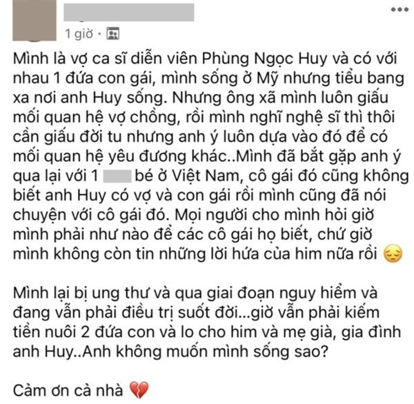 Phung Ngoc Huy da co vo con tai My, con bi to lang nhang?