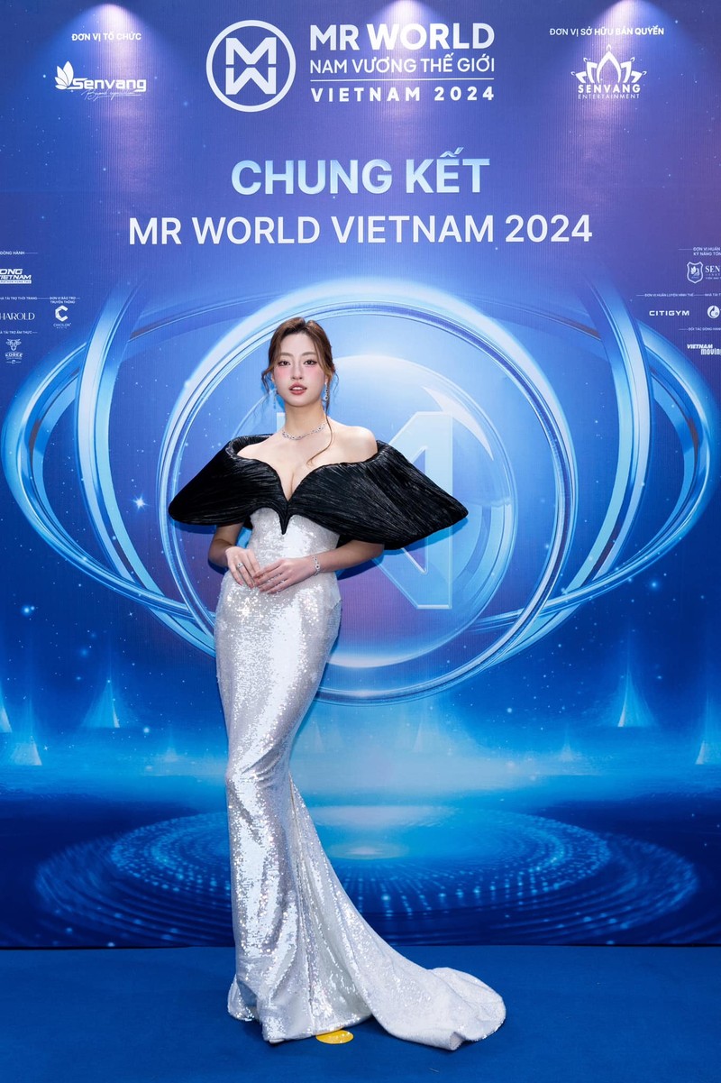 Dan hoa hau long lay tren tham do chung ket Mr World Vietnam 2024-Hinh-2