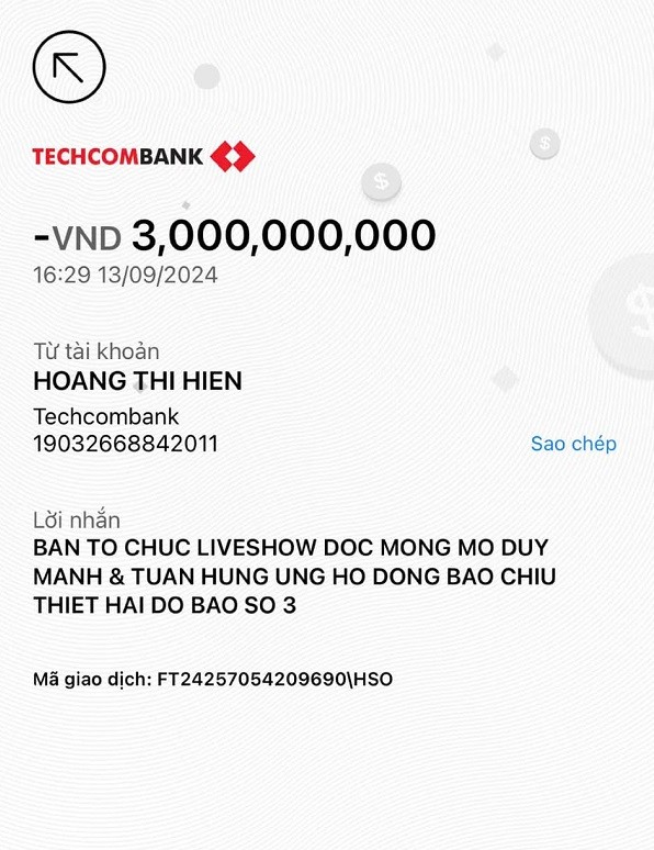 BTC dem nhac Tuan Hung - Duy Manh da chuyen 3 ty ung ho-Hinh-3