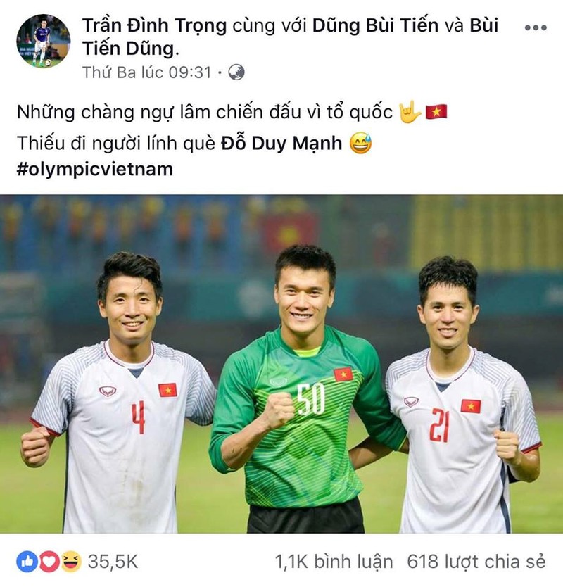 Bo ba hau ve Olympic Viet Nam 