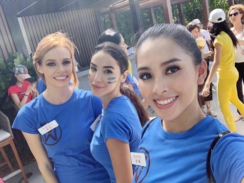 Tieu Vy tiep tuc trang tay, My, Nhat, Phap vao thang chung ket Miss World 2018