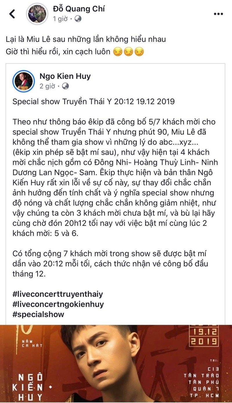 Phia Ngo Kien Huy tuyen bo “cach mat” Miu Le vi huy show phut chot-Hinh-3