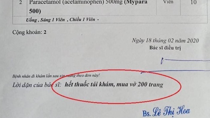 Di kham dau lung, benh nhan duoc bac si dan mua vo 200 trang