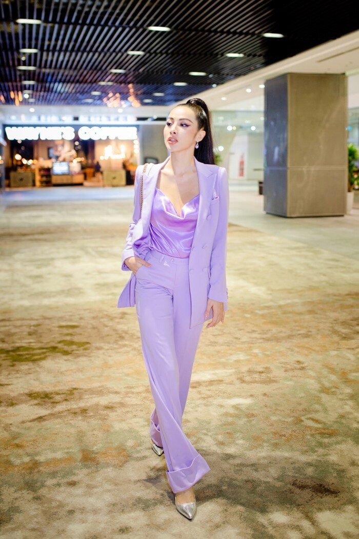 Ngam sao Viet dien suit mau tim “hot trend” cuc sang chanh-Hinh-7