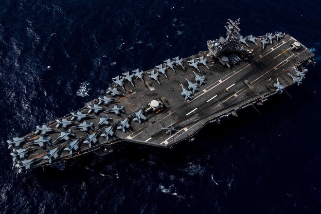 Nhóm tác chiến tàu sân bay USS Ronald Reagan trở lại Biển Đông