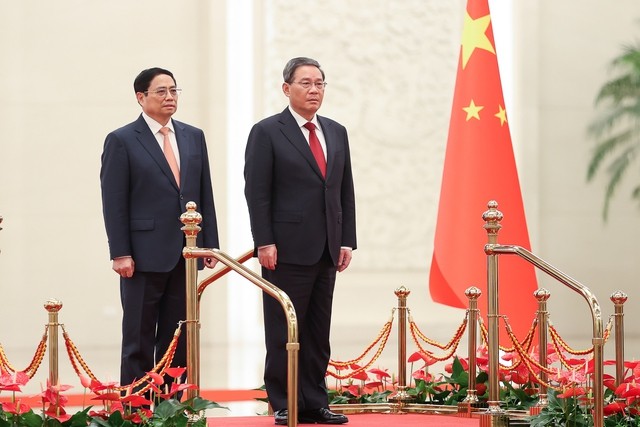 View - 	Lễ đón chính thức Thủ tướng Phạm Minh Chính thăm Trung Quốc
