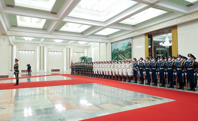 View - 	Lễ đón chính thức Thủ tướng Phạm Minh Chính thăm Trung Quốc