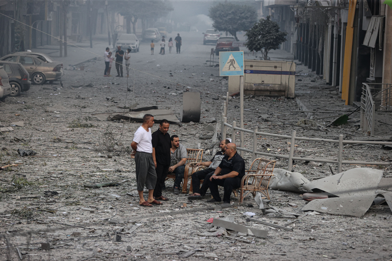 Nguoi dan o Dai Gaza song trong so hai giua bom dan Israel-Hinh-7