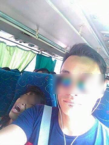 Nam thanh niên chụp trộm cô gái ngủ xấu xí trên xe khách