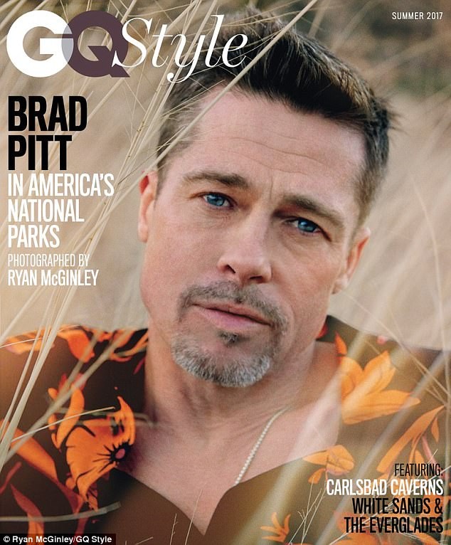 Brad Pitt pho phac, buon ba lam mau tren tap chi-Hinh-3