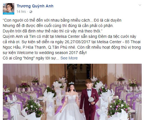Su that khong ngho ve dam cuoi Truong Quynh Anh – Tim-Hinh-2