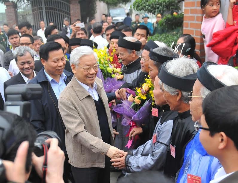 Tong bi thu Nguyen Phu Trong du ngay hoi dai doan ket toan dan toc