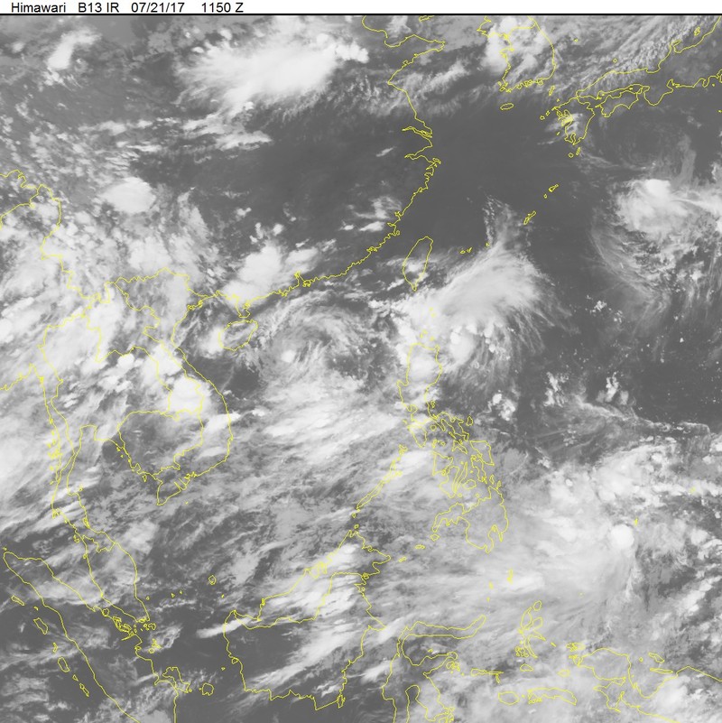 Ap thap nhiet doi tren Bac bien Dong, gio giat cap 8-9