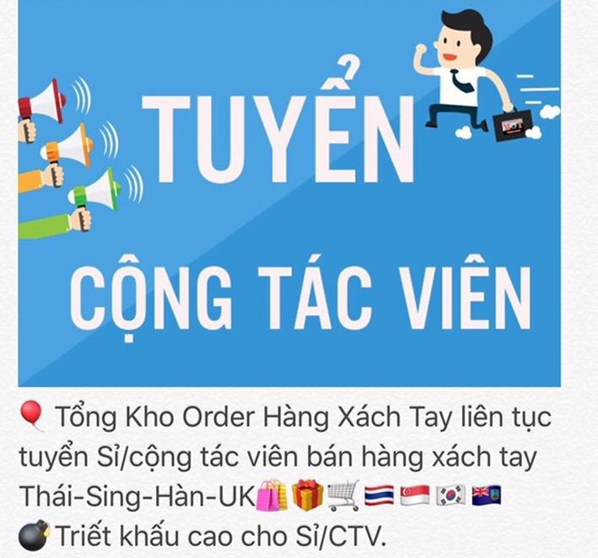 Cong tac vien ban hang online: Kieu kinh doanh khong von hut nguoi tre