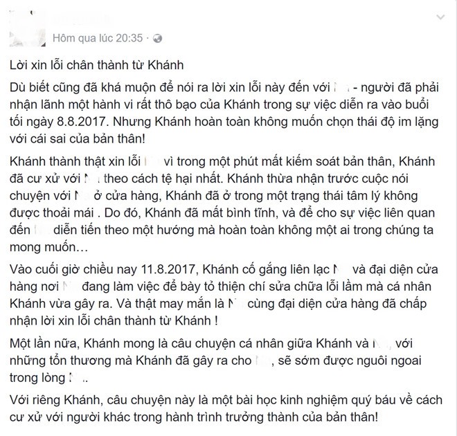 Tat nu nhan vien co bau, sao Khanh Casa khong gap, xin loi truc tiep?-Hinh-2