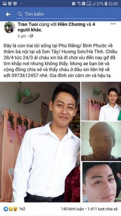 10 ngay mat tich bi an, nam thanh nien bat ngo tro ve voi nhieu uan khuc