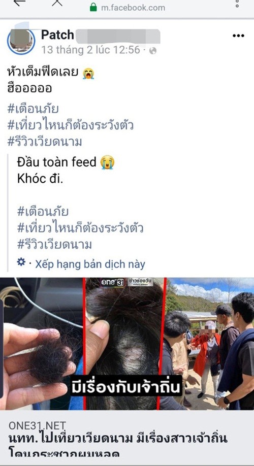 Thuc hu chuyen nu du khach Thai Lan bi but toc, danh tray mui tai Da Lat-Hinh-2