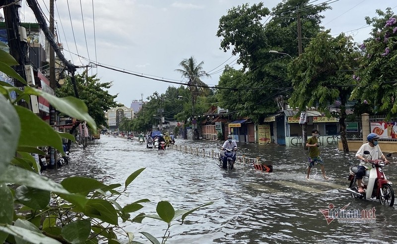 Cua ngo san bay Tan Son Nhat ngap lenh lang sau mua lon-Hinh-8