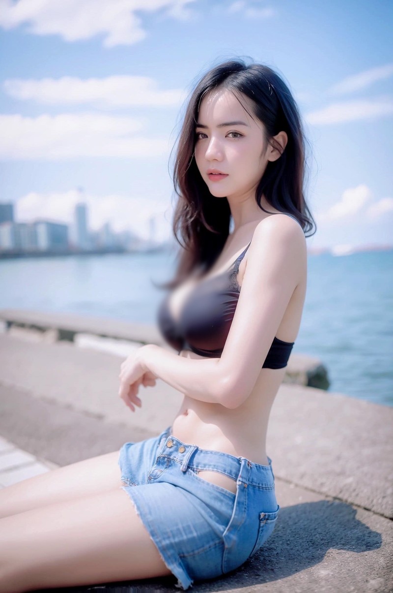 Dạo Phố Hot Girl Xinh Đẹp Cố Tình Diện Nội Y Khoe Vòng 1