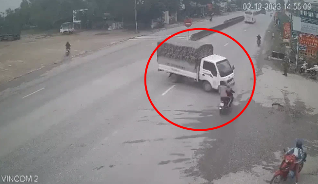 Thanh Hoa: Thieu ta cong an bi xe may gap tai nan lao trung nguoi