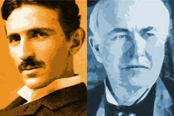 So sanh thu vi giua hai thien tai Nikola Tesla va Thomas Edison